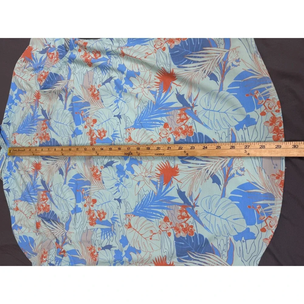Lot of 2 Huk Fishing Shirts Mens Large Short Sleeve Button Down Floral Tropical - Picture 5 of 16
